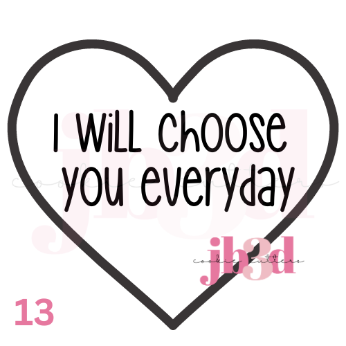 I choose you everyday Heart designs Cutter & Embosser