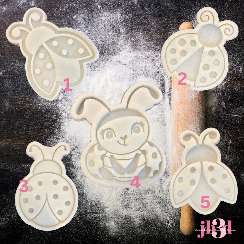 LADY BUGS 5 designs - Cutters & Stamps