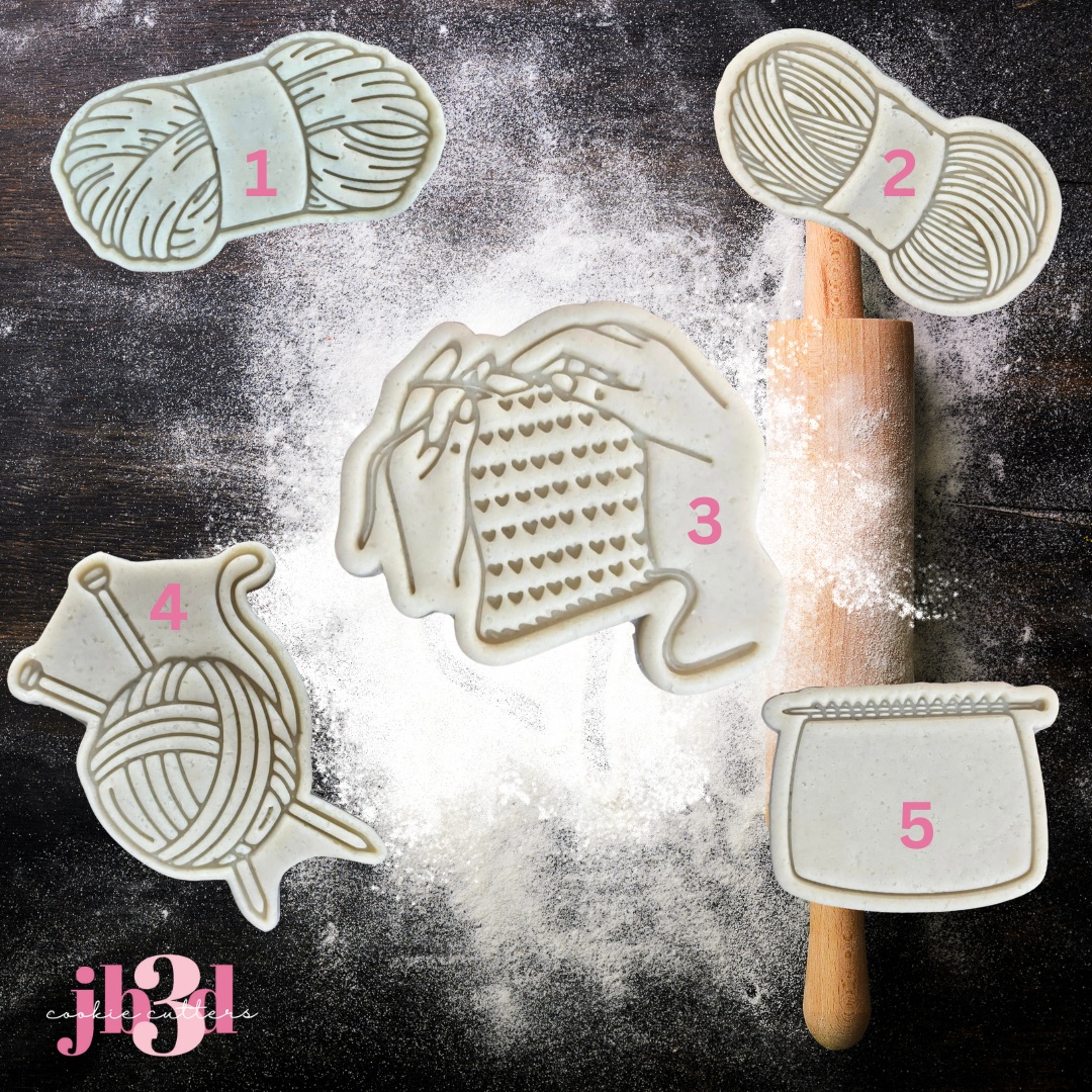 Knitting - Cutters & Embosser Stamps – jb3dcookiecutters