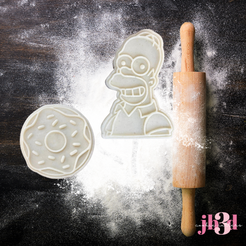 HOMER & DONUT Cutter & DEBOSSER Stamp