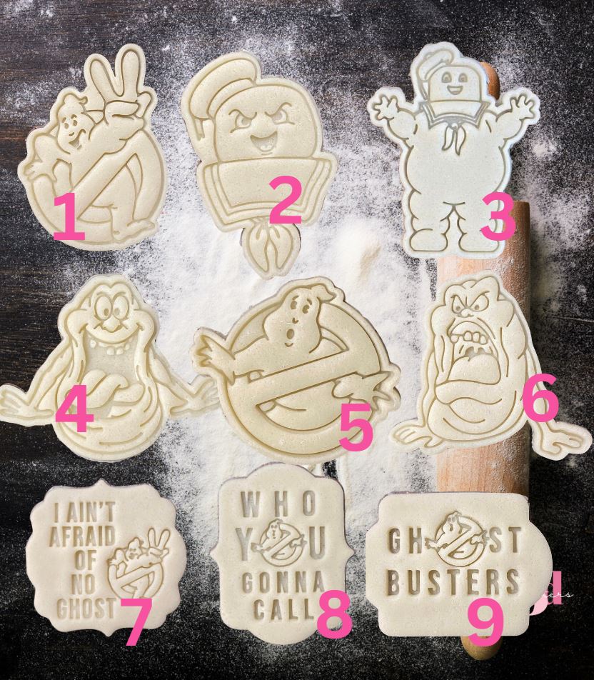 GHOST BUSTERS themed Cutters & Embosser Stamps