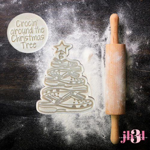 Crockin' around the Christmas Tree - Cutters & Embosser Stamps