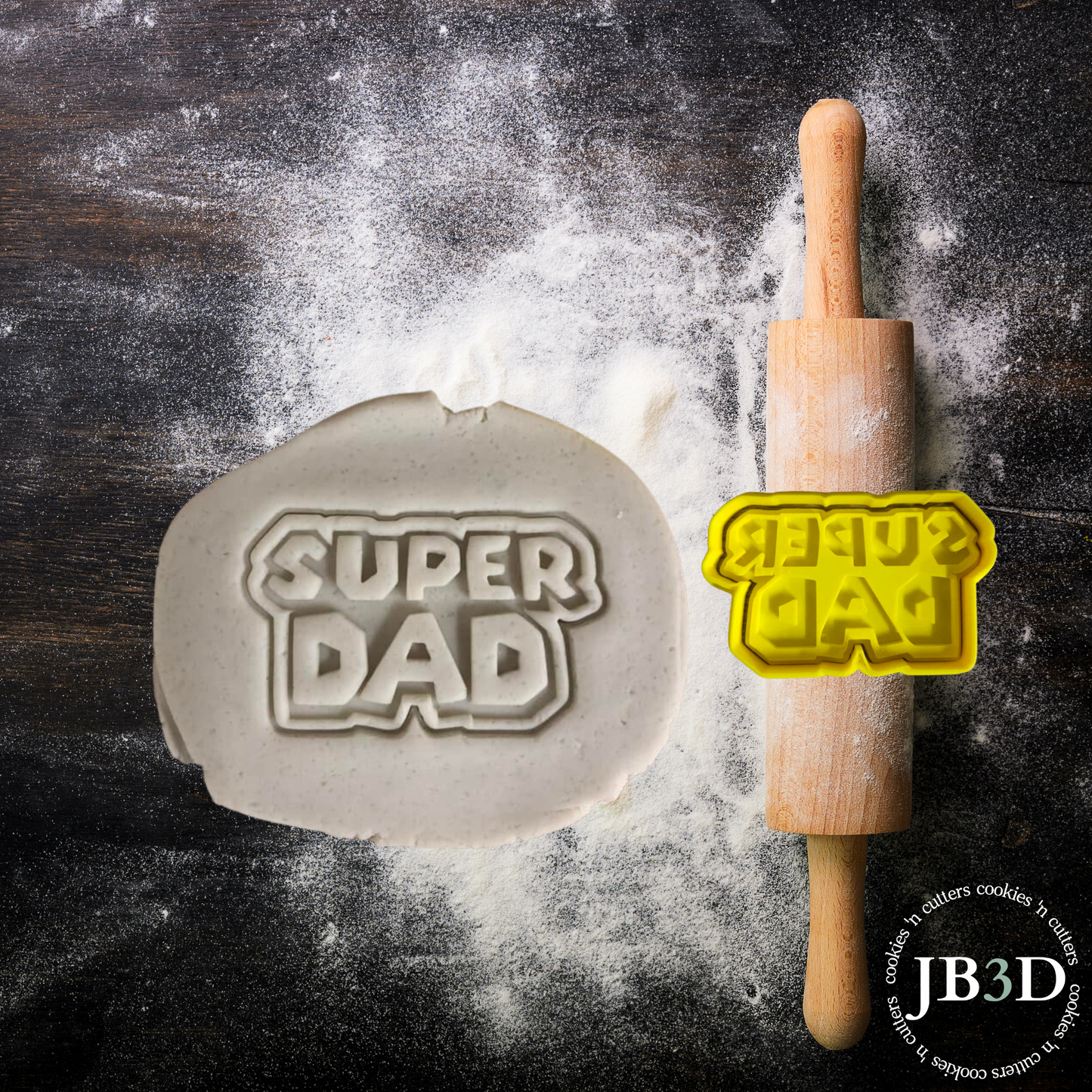 MArio Style SUPER DAD - Cutter Embosser & or Debosser