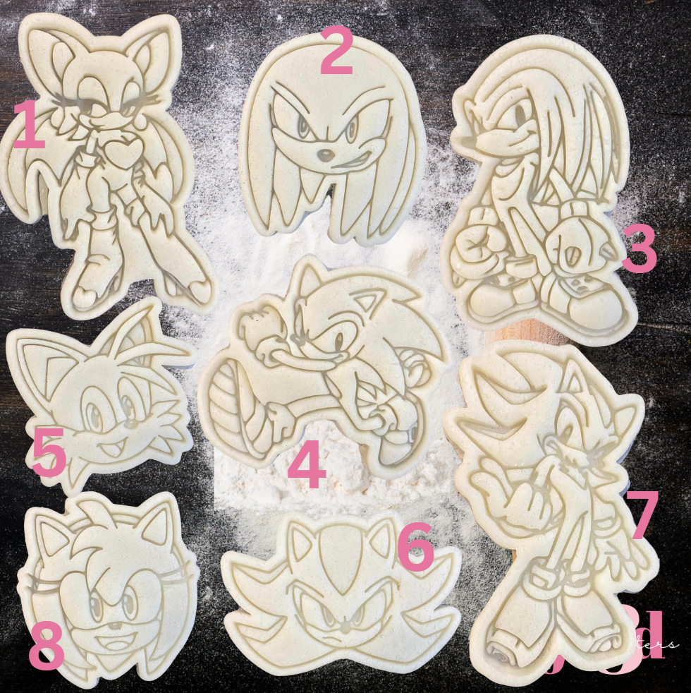 Sonic the Hedgehog Cutters & embosser Stamps