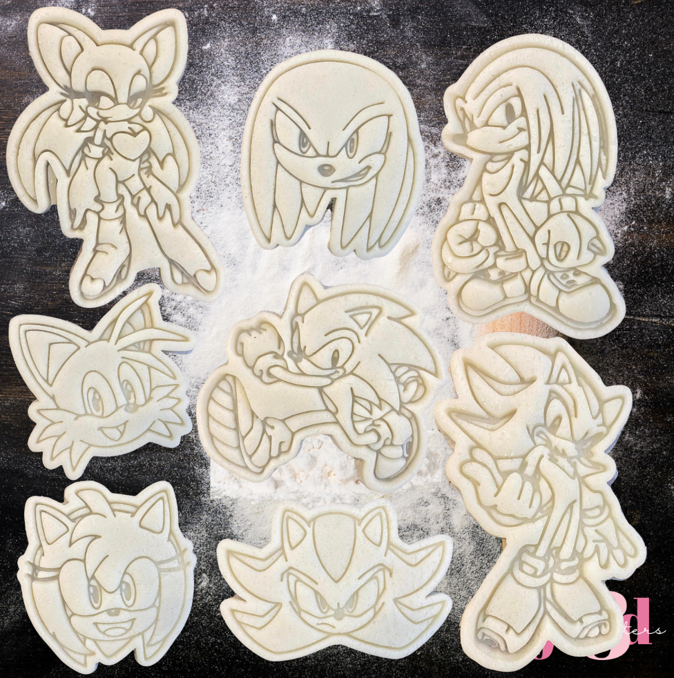 Sonic the Hedgehog Cutters & embosser Stamps