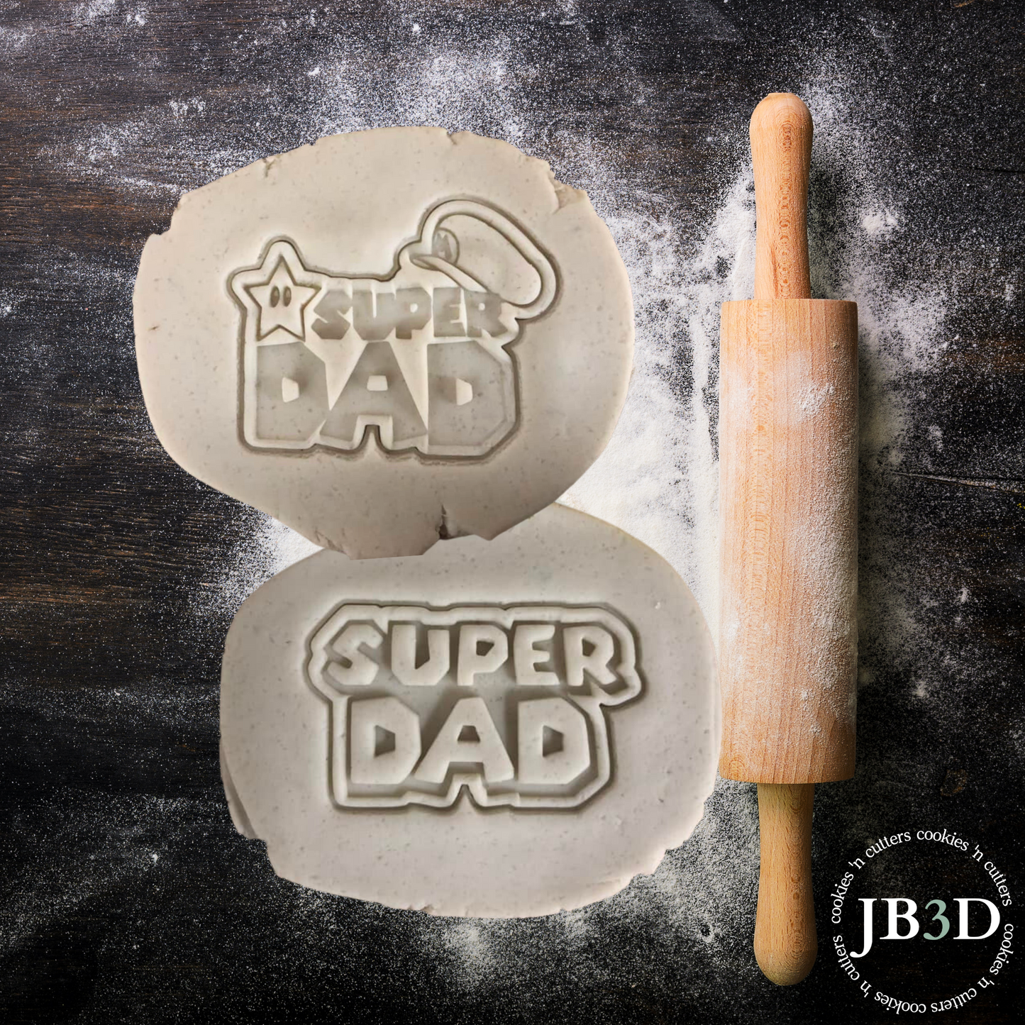 MArio Style SUPER DAD - Cutter Embosser & or Debosser