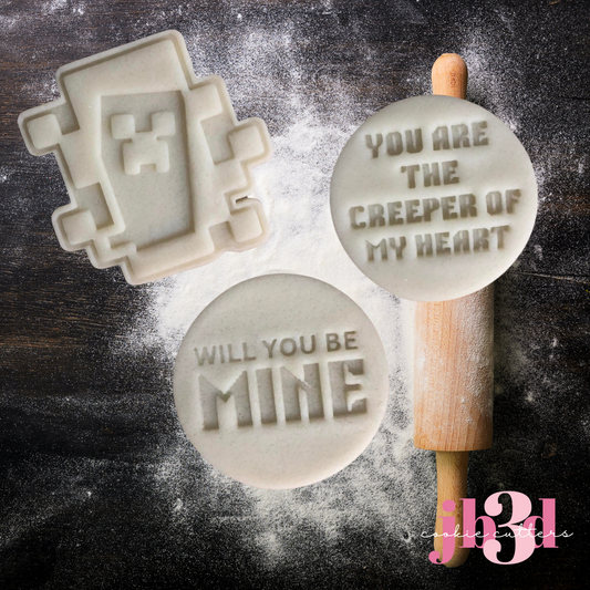 Minecraft Valentines - Cutter & Stamps