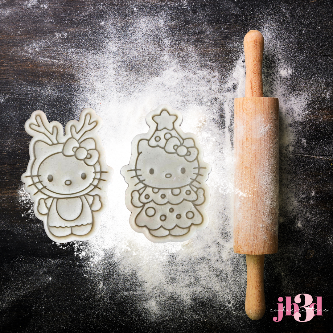 Hello Kitty Christmas - Cutters & Embosser Stamps