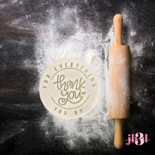 THANKYOU for everything you do -Embosser Stamp