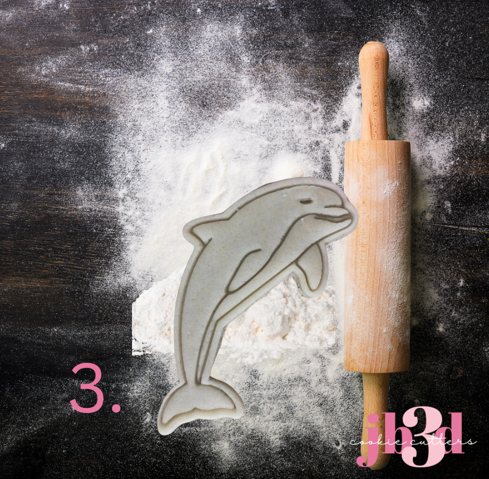 DOLPHINS 3 x designs - Cutters & Embosser Stamps