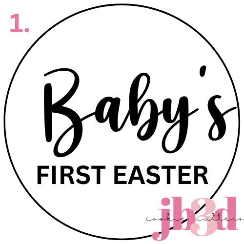 Baby's First Easter 70mm Round Stamps