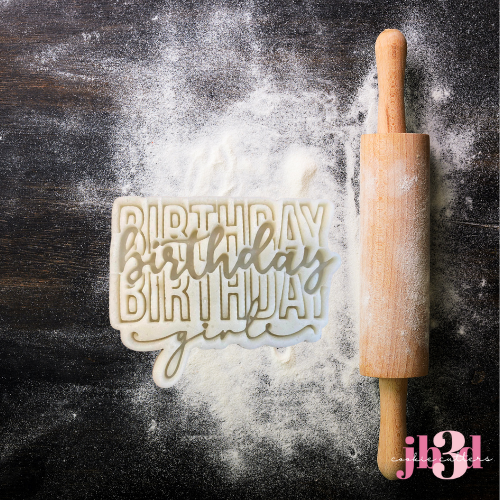 Birthday Girl - Cutter & Embosser Stamp