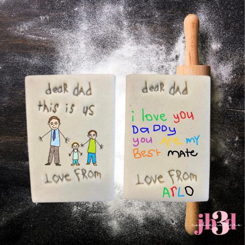 Fathers Day Cookie Letters to Dad 2 designs - Cutters & Stamps