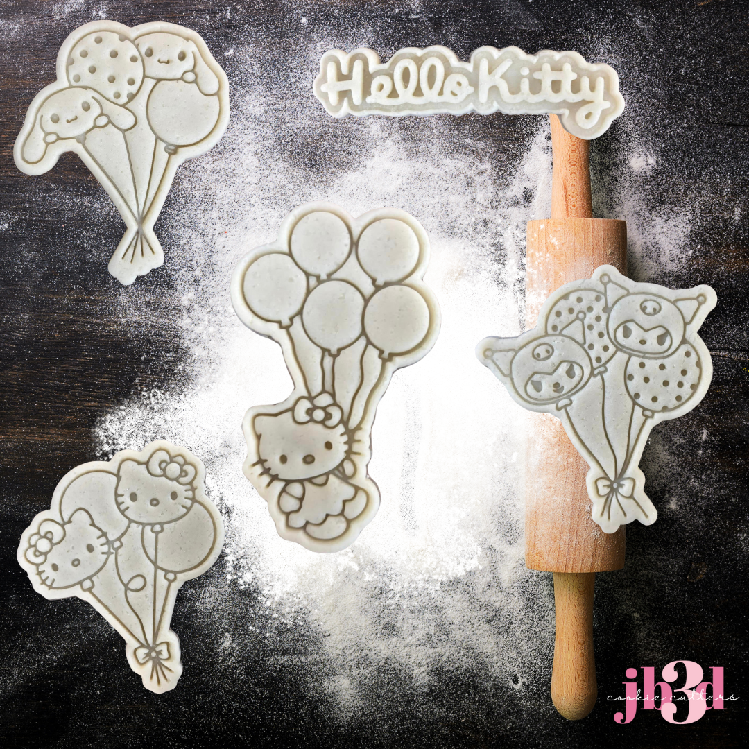 Hello Kitty Balloons - Cutters & EmStamps