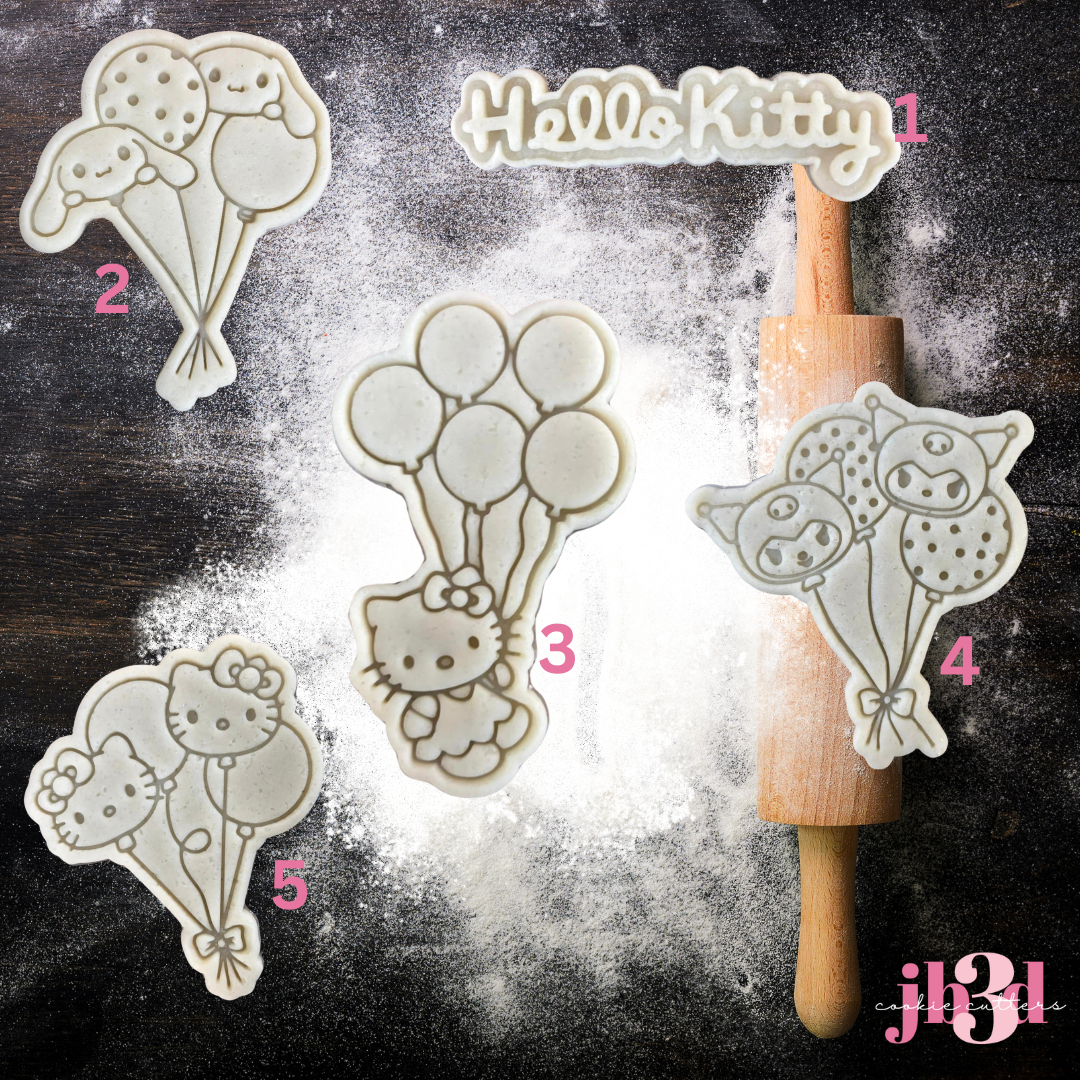 Hello Kitty Balloons - Cutters & EmStamps