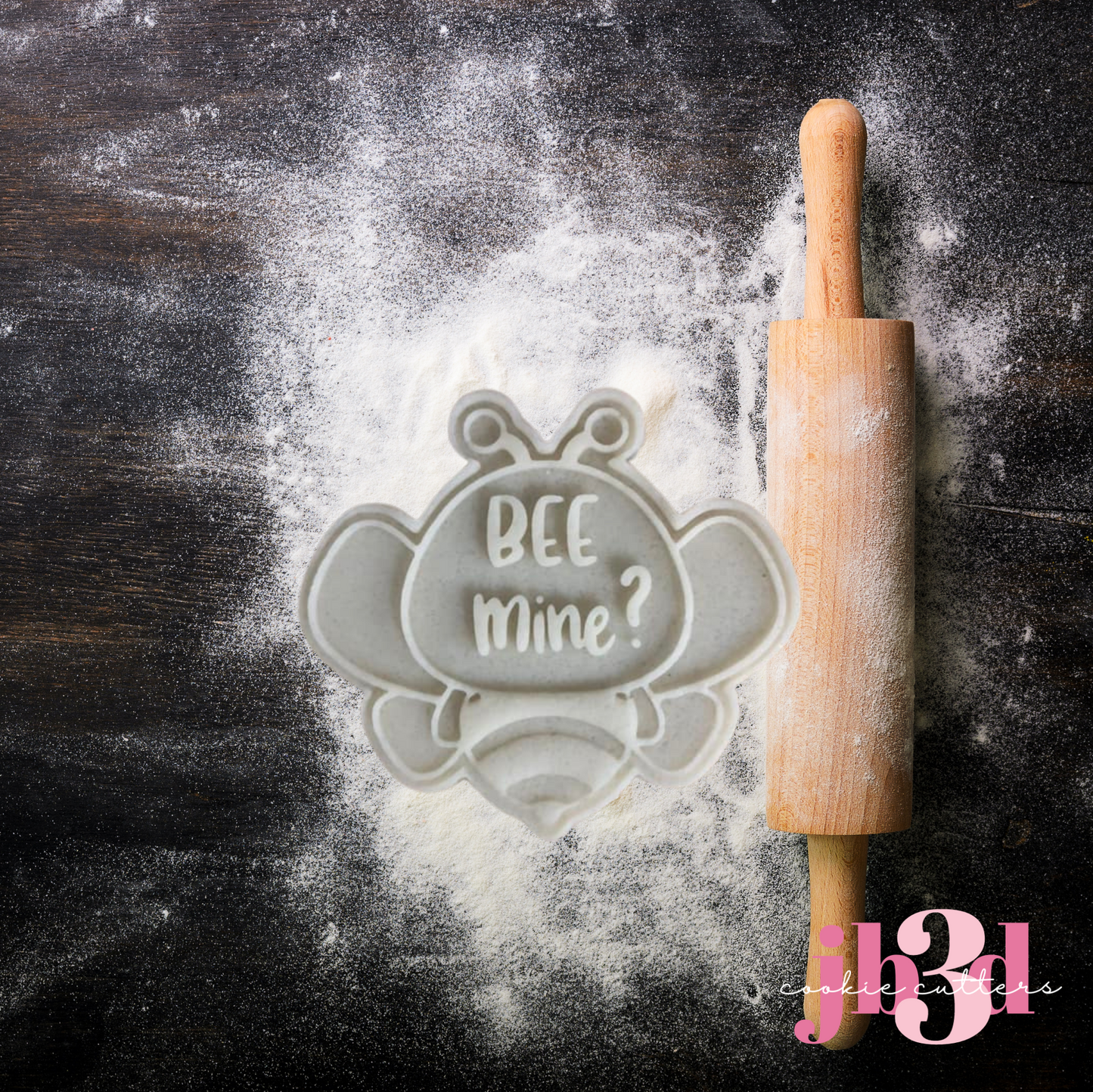 Bee Mine?  Cutter & Debosser Stamp