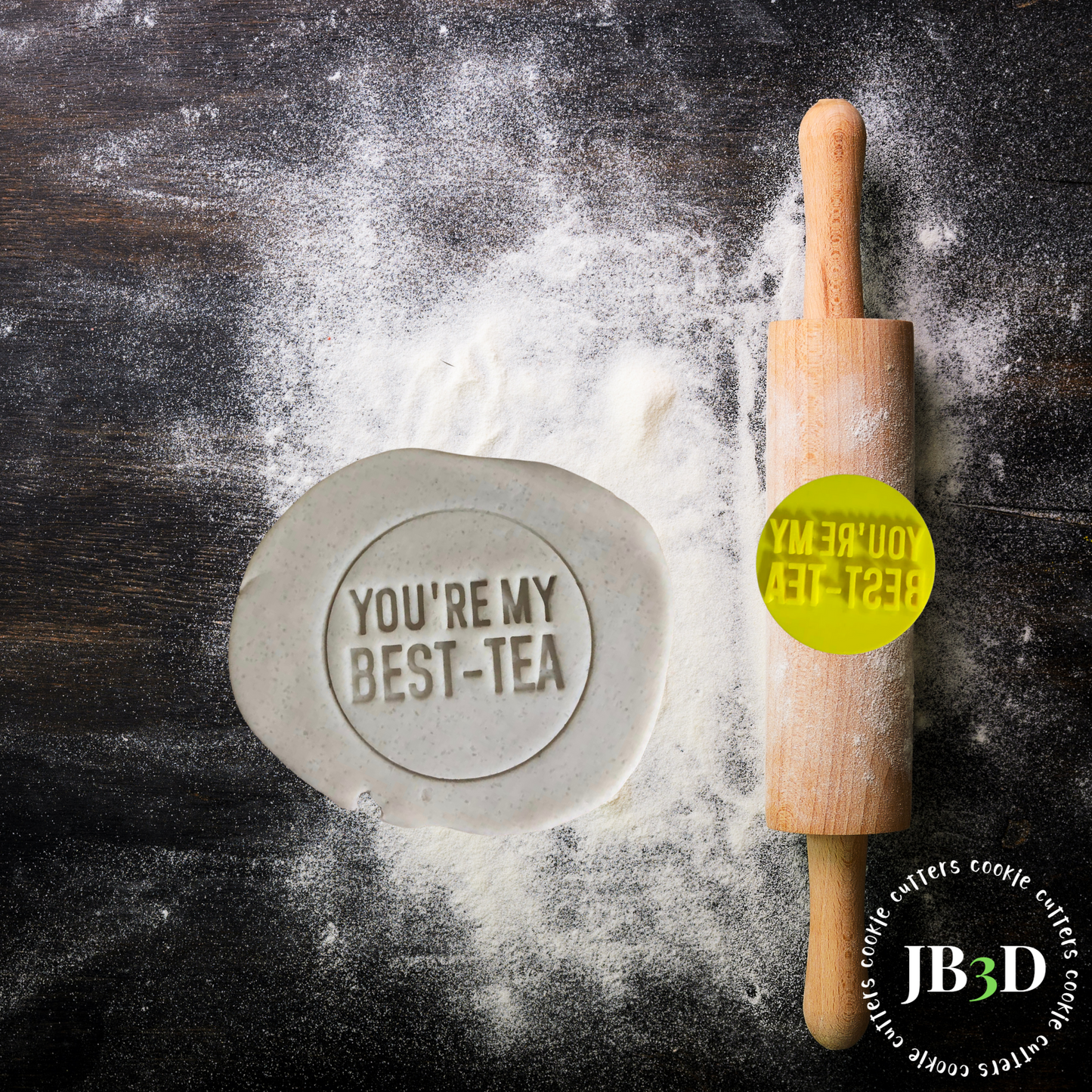 You're my BEST -TEA 70mm round stamp