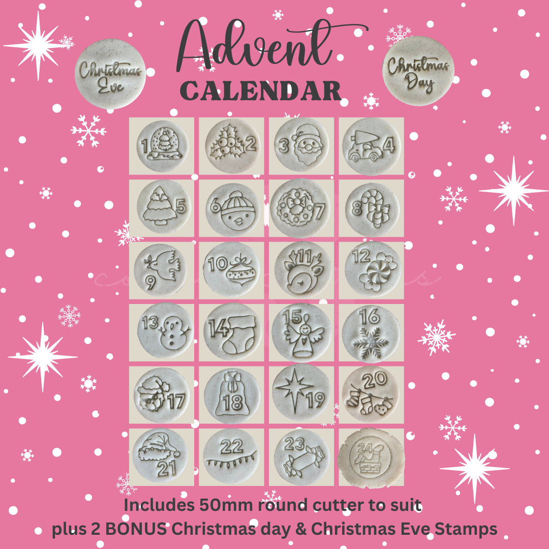 Christmas Advent Calendar Cutter & Stamps