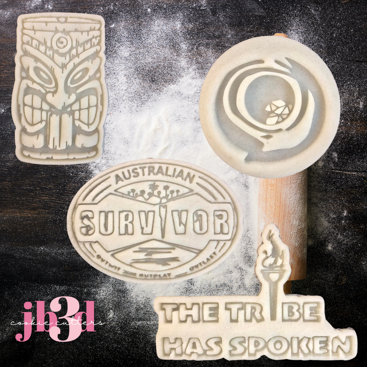 Australian Survivor - Cutters & Embosser Stamps