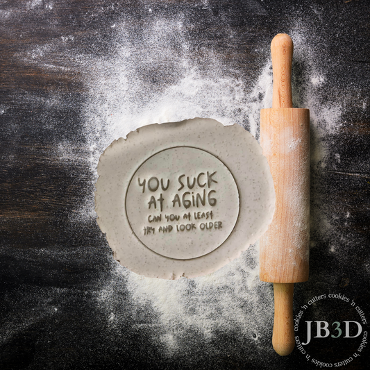 You suck at aging quote 70mm stamp