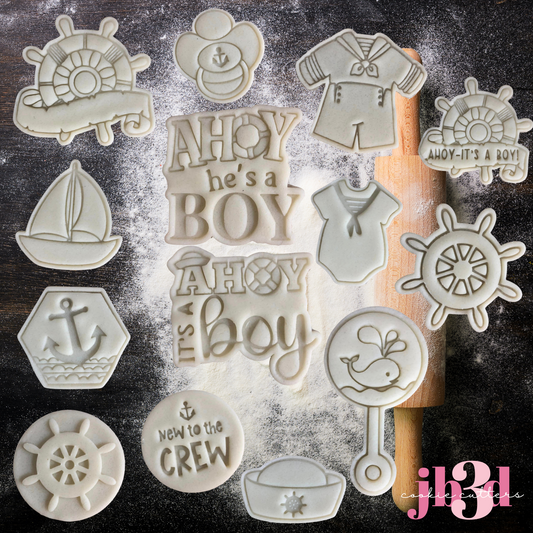 AHOY! It's a boy - Cutters & Stamps