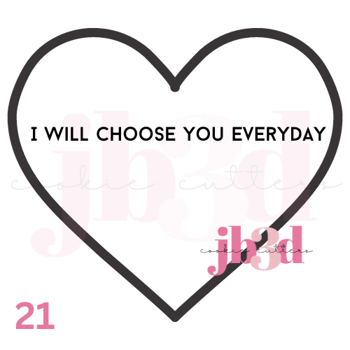 I choose you everyday Heart designs Cutter & Embosser