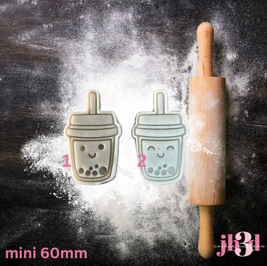 Mini Bubble Tea Cups - Cutters & Embosser  Stamps