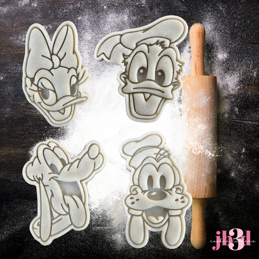 Daisy - Donald - Pluto - Goofy - Cutters & Embosser Stamps