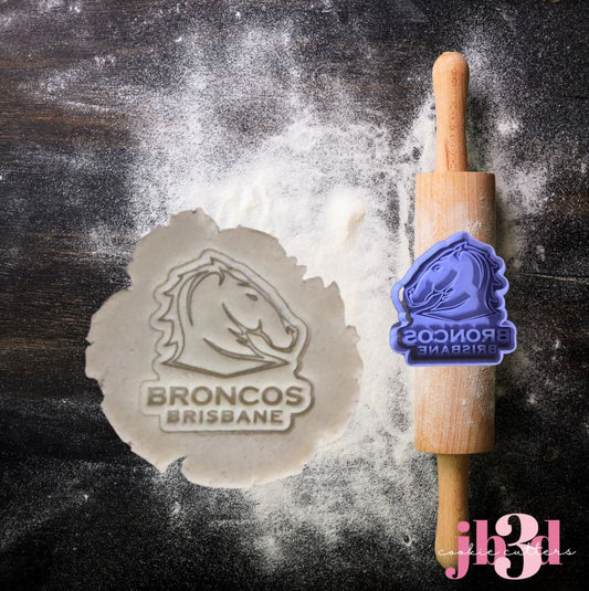 BRISBANE BRONCOS - Cutter & Embosser Stamp