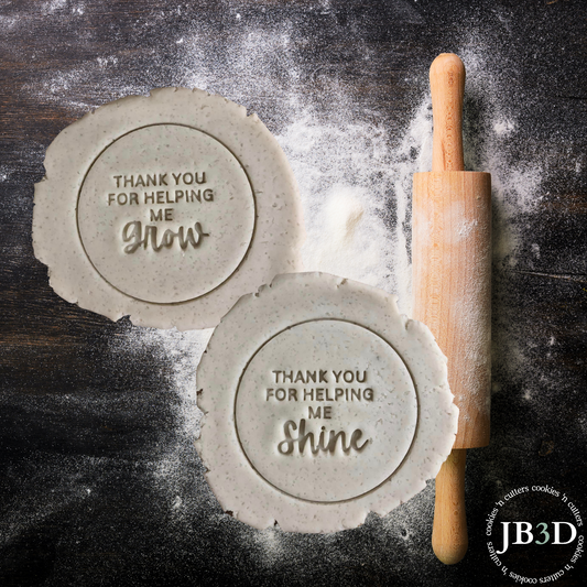 Thanks for helping me GROW & SHINE - 70mm Stamps