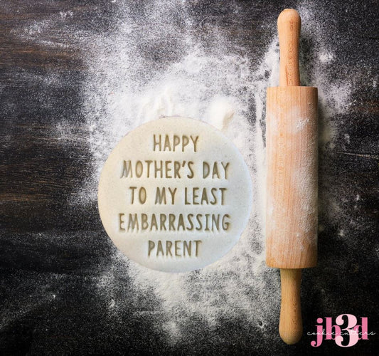 Happy Mother's day to my least embarrasing Parent 70mm round stamp