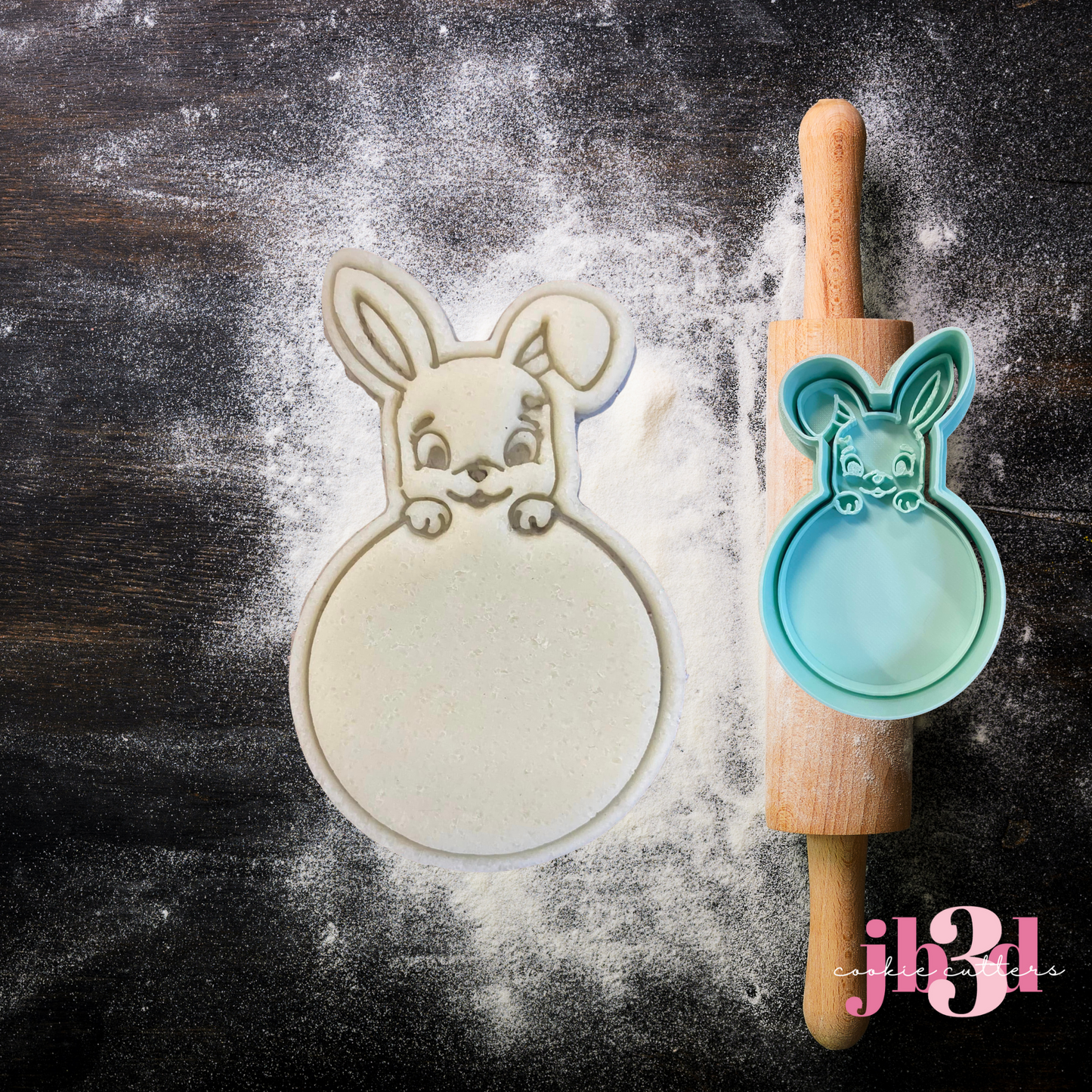 Bunny Circular frame - Cutter & Stamp