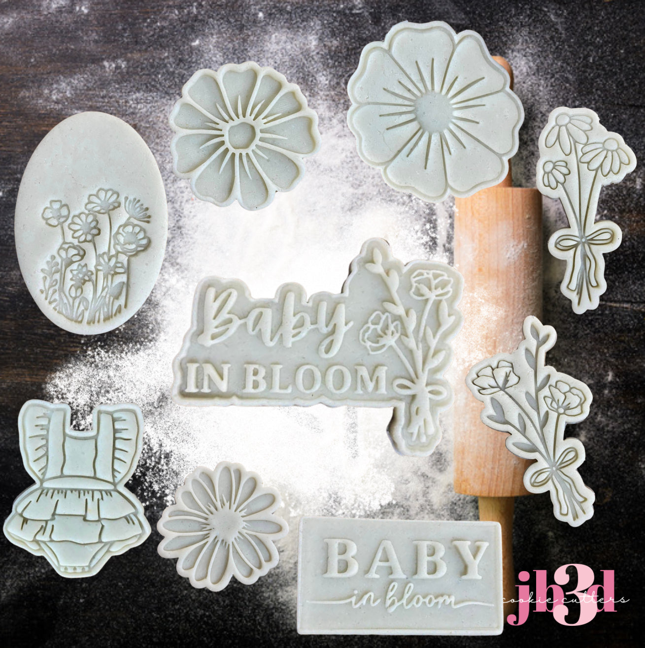 Baby in Bloom - Set One Cutters & Stamps