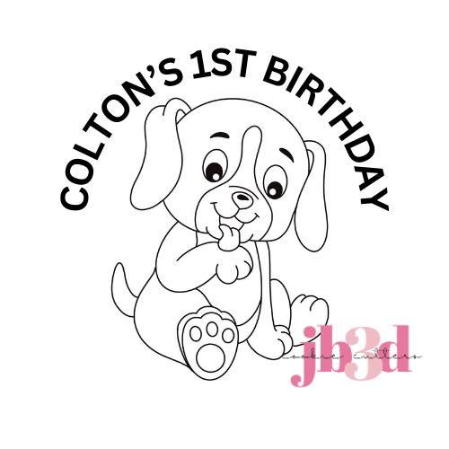 Conton's 1st Birthday Cutters & Embosser Stamps