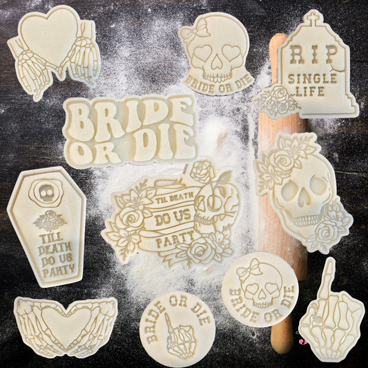 BRIDE OR DIE Til death do us party - Cutters & Stamps