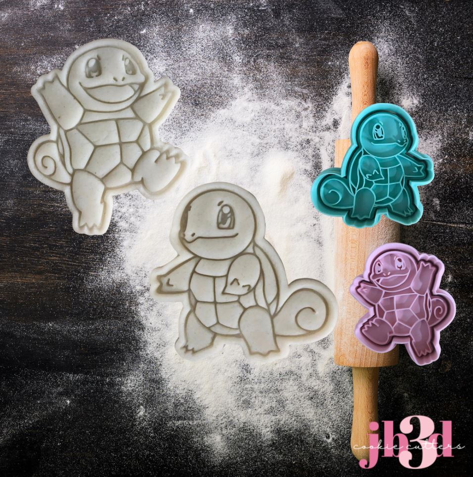 SQUIRTLE x 2 Designs Cutters & embossers