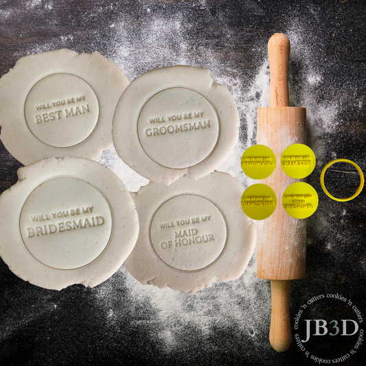 Will you be my Bridesmaid, Groomsman, Maid of Honour, Best man? 60mm