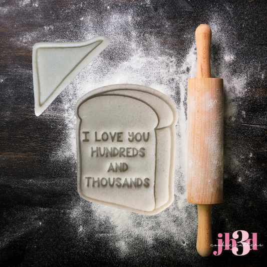 I love you hundreds and thousands - Bread slices Cutters & embossers