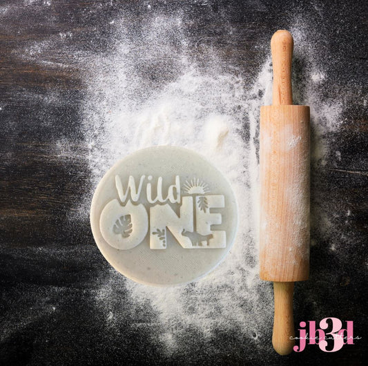 Wild One - 70mm round debosser stamp