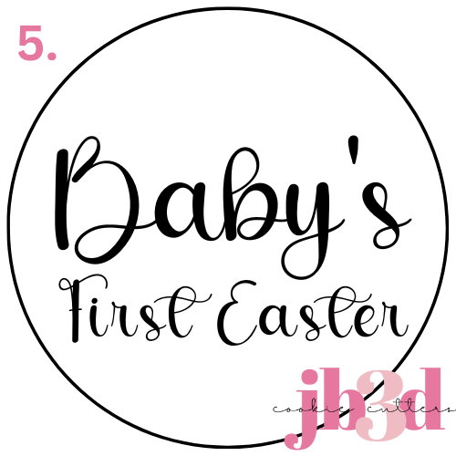 Baby's First Easter 70mm Round Stamps