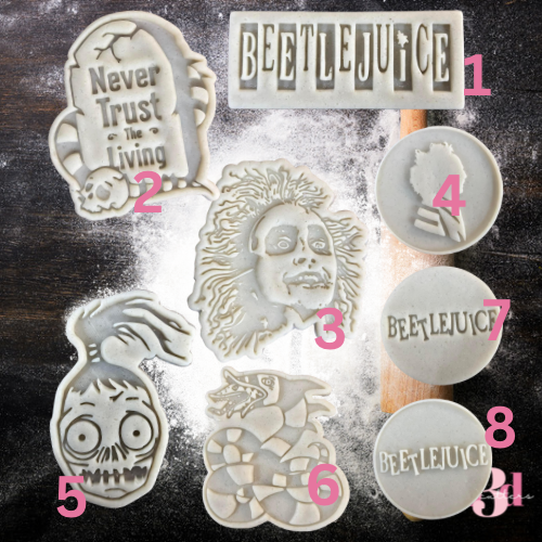 BEETLEJUICE Cutters & Embosser Stamps