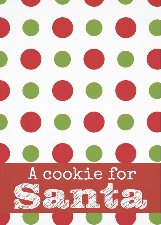 Cookie Backer - A COOKIE FOR SANTA