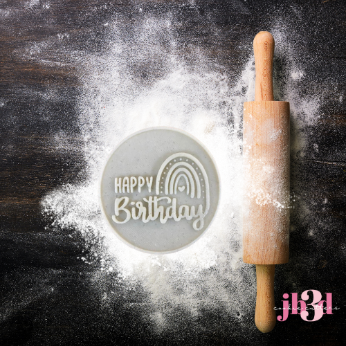 Happy Birthday  - Cutter & Debosser Stamp