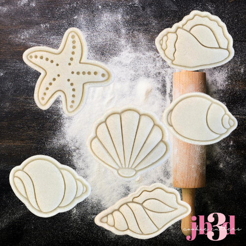 Mini Sea Shells - Cutters & Embosser Stamps