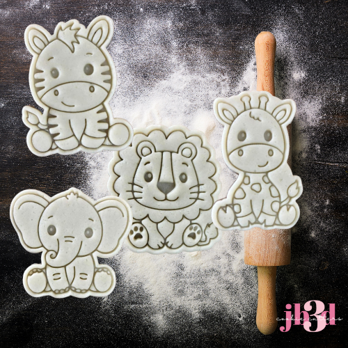 Jungle Animals - Cutters & Embosser Stamps