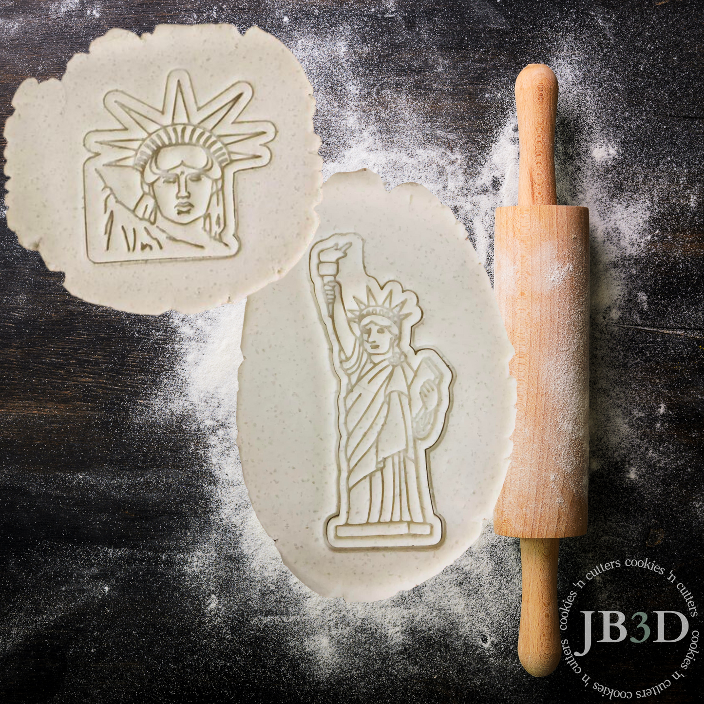 Statue of Liberty x 2 designs Cutters & Embossers