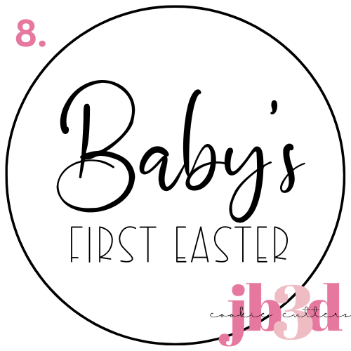 Baby's First Easter 70mm Round Stamps