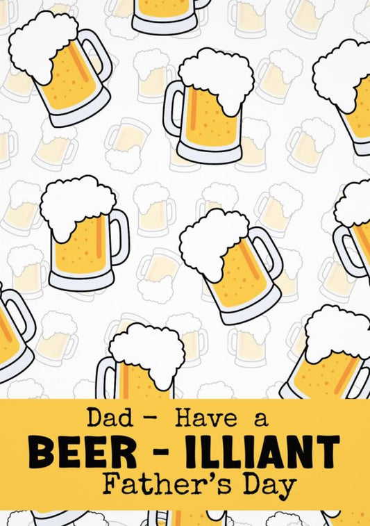 COOKIE BACKER  - Dad - Have a BEER-ILLIANT Father's Day