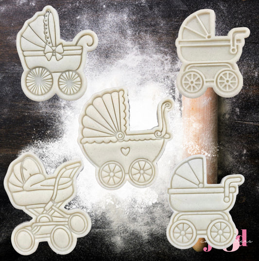 Baby Prams - Cutters & Stamps