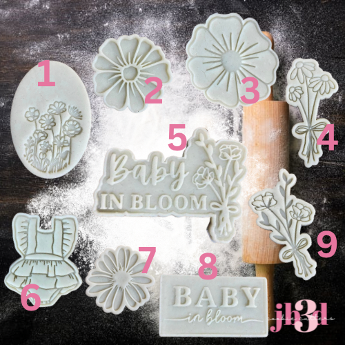 Baby in Bloom - Set One Cutters & Stamps